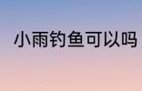 小雨钓鱼可以吗 小雨钓鱼可不可以