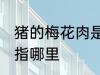 猪的梅花肉是哪个部位 猪的梅花肉是指哪里