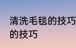 清洗毛毯的技巧有哪些 关于清洗毛毯的技巧