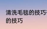 清洗毛毯的技巧有哪些 关于清洗毛毯的技巧