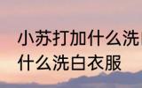 小苏打加什么洗白衣服 小苏打需要加什么洗白衣服