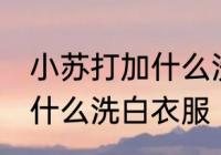 小苏打加什么洗白衣服 小苏打需要加什么洗白衣服