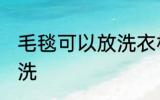 毛毯可以放洗衣机洗吗 毛毯能不能机洗