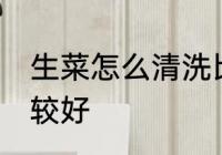 生菜怎么清洗比较好 生菜怎样清洗比较好