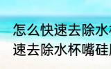 怎么快速去除水杯嘴硅胶味儿 如何快速去除水杯嘴硅胶味儿