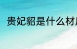 贵妃貂是什么材质 贵妃貂是何材质