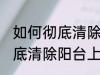 如何彻底清除阳台上的蜘蛛网 怎么彻底清除阳台上的蜘蛛网