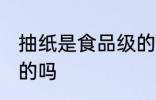 抽纸是食品级的吗 抽纸是不是食品级的吗
