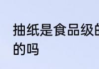 抽纸是食品级的吗 抽纸是不是食品级的吗