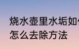 烧水壶里水垢如何清洗 烧水壶的水垢怎么去除方法