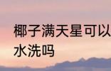 椰子满天星可以水洗吗 椰子满天星能水洗吗