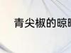 青尖椒的晾晒方法 如何晒干青椒
