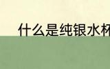 什么是纯银水杯 纯银水杯的介绍