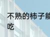 不熟的柿子能吃吗 不熟的柿子能不能吃