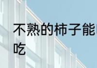 不熟的柿子能吃吗 不熟的柿子能不能吃